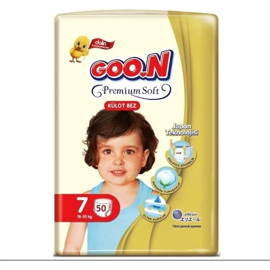 Goon Premium Soft 7 Numara Külot Bez 18-30 kg Ikiz Paket 50 Adet