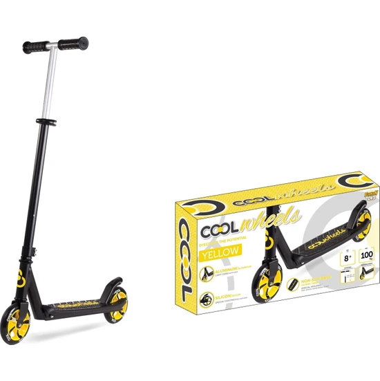 Cool Wheels 2 Tekerlekli Katlanabilir Scooter 8+ Yaş- Sarı