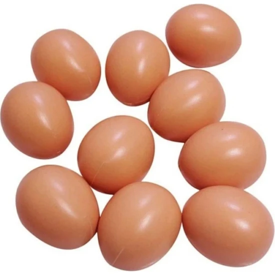 Acek Plastik Yapay Yumurta 10 Adet Tavuk