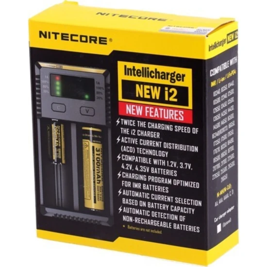 Nitecore Intellicharger New I2 Li-Ion Şarj Cihazı