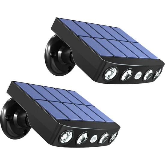 Exeo Solar LED Güneş Enerjili Bahçe Duvar Lambası 2li Paket