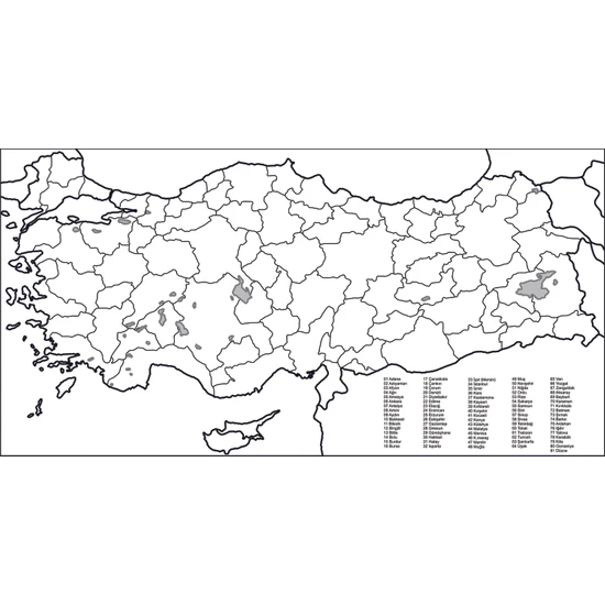 Sihirli Tahta Akıllı Kağıt Türkiye Haritası 110 x 56 cm + Silgili Kalem