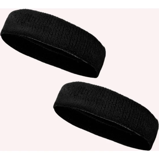 Kogam 2 Adet Sporcu Havlu Kafa Bandı Alın Ter Bandı Headband