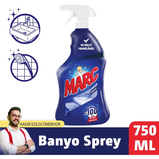 Marc Banyo Temizleyici Kireç Sökücü Sprey 750 ml