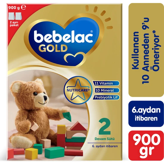 Bebelac Gold 2 Devam Sütü 800 gr 6-12 Ay