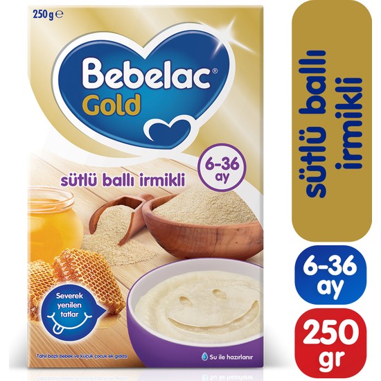 Bebelac Gold Sütlü Ballı İrmikli Kaşık Maması 250 gr Fiyatı