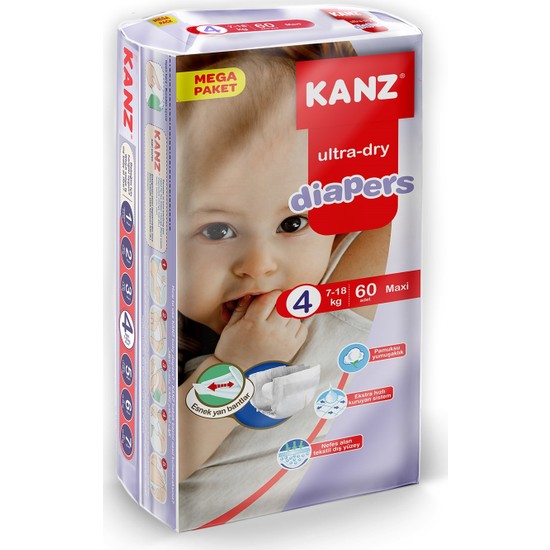 Kanz Mega Paket Bebek Bezi- Maxi 7 - 18 kg