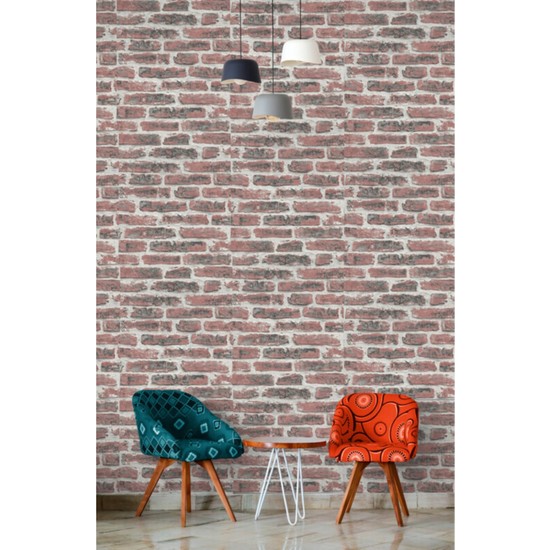 Fncconcept Açık Kiremit Taş Desenli 3 Boyutlu Duvar Kağıdı + Fiyatı Fncconcept Açık Kiremit Taş Desenli 3 Boyutlu Duvar Kağıdı + Fiyatı