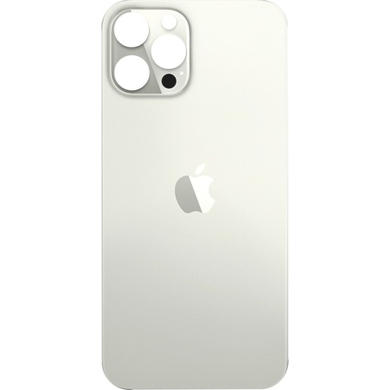 Nettech Apple iPhone 12 Pro Max Için Cam Geniş Kamera Çerçeveli Batarya Kapağı