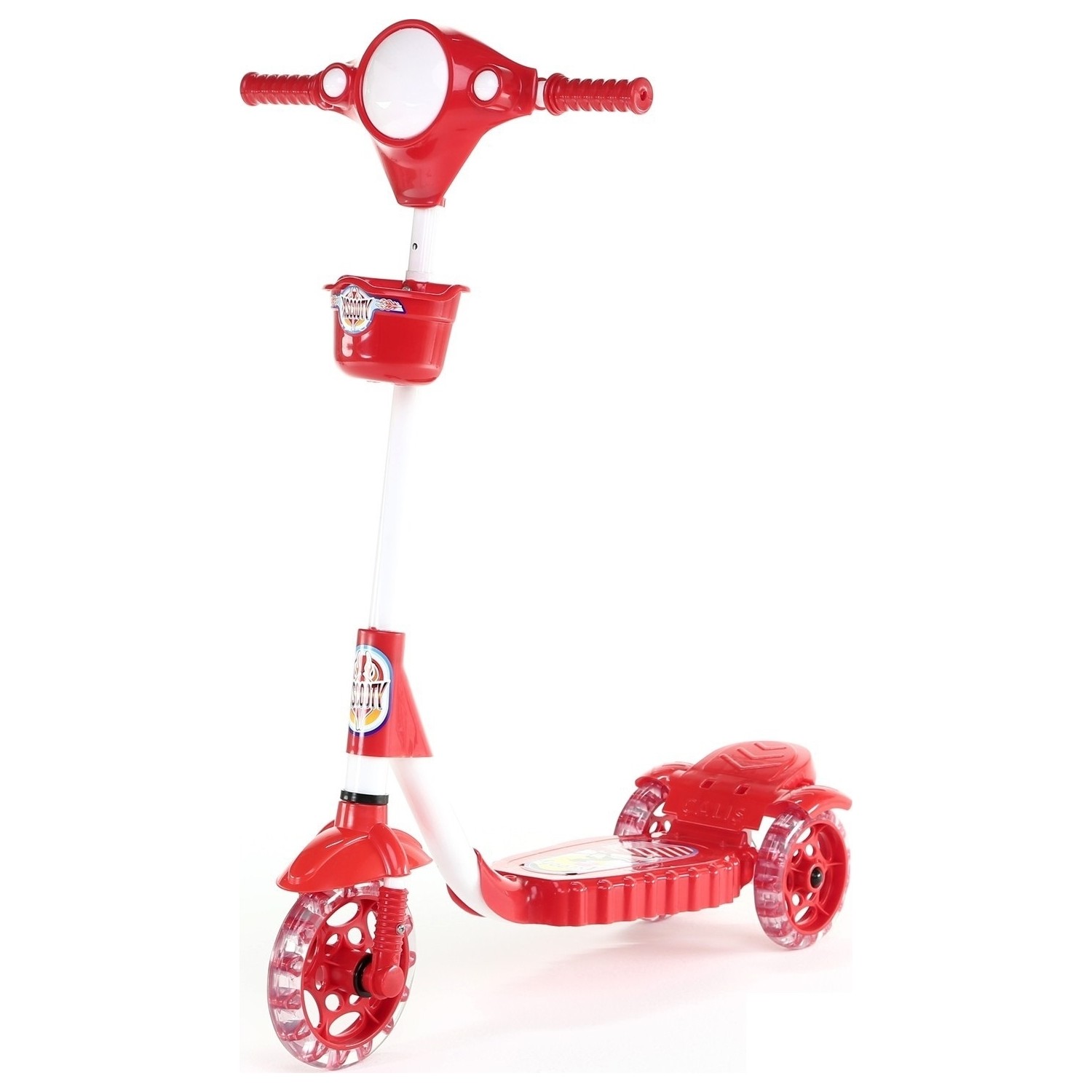 Xscooty Silikon 3 Tekerlekli Frenli Kirmizi Scooter Fiyati