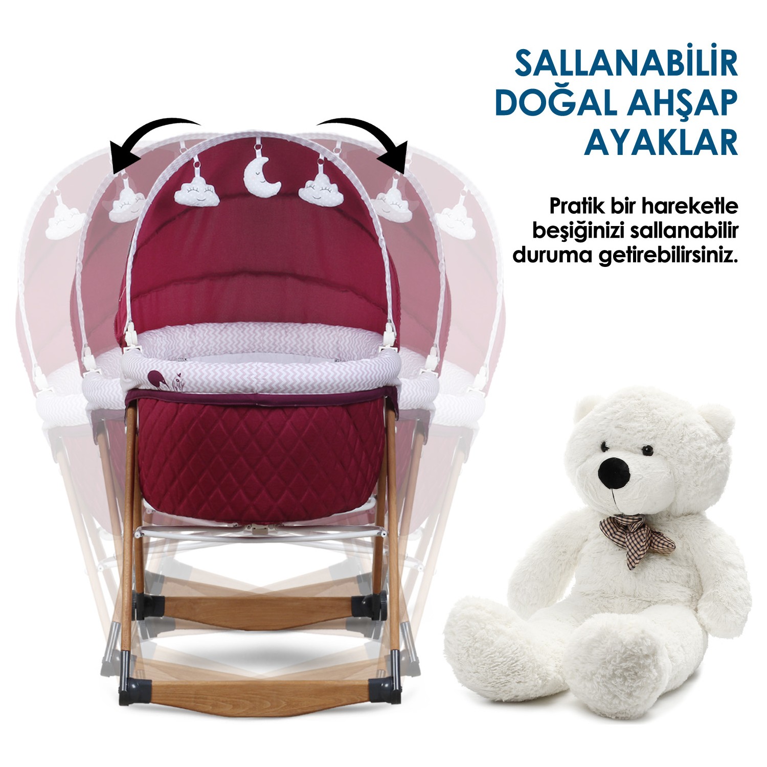 Kiwi 6 In 1 Yenidogan Set City Way Bebek Arabasi Ve Sleeper Sallanabilir Besik