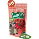 Humm Organic Çilekli Vegan Mini Küpler 30G x 6 Adet