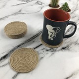 Fancyagnes El Yapımı Hasır Ip Bardak Altlığı 6 Kişilik