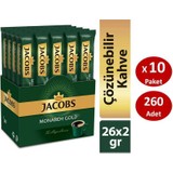 Jacobs Monarch Gold Stick Kahve 26 x 10 Paket