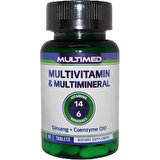 Multimed Multivitamin & Multimineral Ginseng + Koenzim Q10 60 Tablet