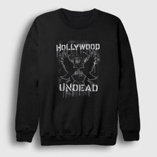 Presmono Unisex Siyah La Hollywood Undead Sweatshirt