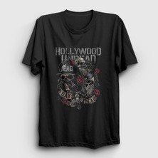 Presmono Unisex Siyah Dead Hollywood Undead T-Shirt