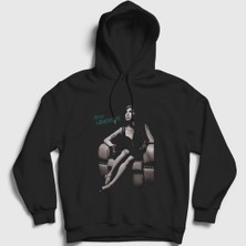 Presmono Unisex Siyah Back To Black Amy Winehouse Kapüşonlu Sweatshirt