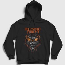 Presmono Unisex Siyah Wolf Hollywood Undead Kapüşonlu Sweatshirt