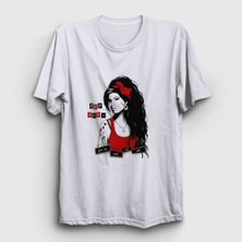 Presmono Unisex Beyaz Goodbye Amy Winehouse T-Shirt