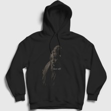 Presmono Unisex Siyah Foff Billie Eilish Kapüşonlu Sweatshirt