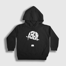 Presmono Unisex Çocuk Siyah Hat Charlie Chaplin Kapüşonlu Sweatshirt