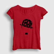 Presmono Kadın Kırmızı Hat Charlie Chaplin T-Shirt