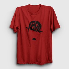 Presmono Unisex Kırmızı Hat Charlie Chaplin T-Shirt