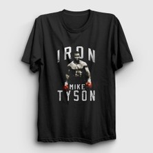Presmono Unisex Siyah Iron Mike Tyson T-Shirt