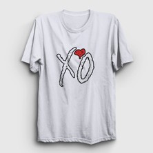 Presmono Unisex Beyaz Xo The Weeknd T-Shirt
