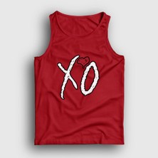 Presmono Unisex Kırmızı Xo The Weeknd Atlet