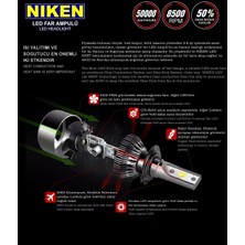 Niken H15 LED Xenon Far Aydınlatma Seti Şimşek Etkili Niken Evo 8000LM