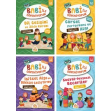 Bi Kutu Oyun Babi ile Öğreniyorum Dikkat Zeka Kitapları 4-6 Yaş - Dil Gelişimi ve Zihin Kuramı - Görsel Performans ve Algı - Işitsel Algı ve Dikkat Geliştirme - Sosyal-Duygusal Beceriler