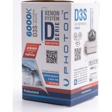 Photon D3S 6000K + %50 Fazla Işık Xenon Ampul