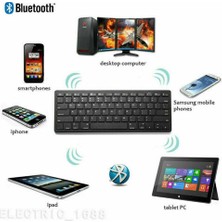 TahTicMer Apple iPad 5. Nesil 2017 Bluetooth Slim Model Kablosuz Wireless Klavye