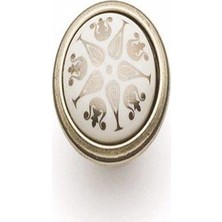 System Kulp Düğme Antik Gümüş 4535 - P11070503