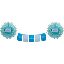 Kikajoy Happy Birthday Yelpaze Banner ( Mavi )