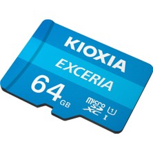 Kioxia 64GB Exceria Micro SDXC UHS-1 C10 100MB/sn Hafıza Kartı (LMEX1L064GG2)