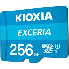 Kioxia 256GB Exceria Micro SDXC UHS-1 C10 100MB/sn Hafıza Kartı (LMEX1L256GG2)