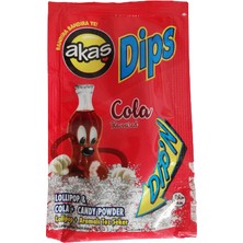 Akaş Kola Aromalı Toz Şekerli Dips Lolipop Paket 36 Lı