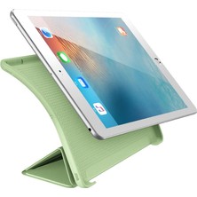 Turotto Ipad 7. Nesil 10.2 Uyku Modlu Arka Yumuşak Silikon Smart Tablet Kılıf Yeşil