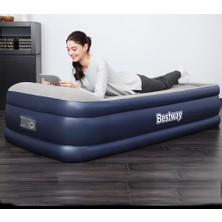 Bestway Şişme Yatak Tek kişilik Kendinden Pompalı 46cm 3 Katlı 67628