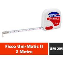 Fisco Uni-Matic II | 2 Metre Çelik Kısa Şerit Metre | UM 2M