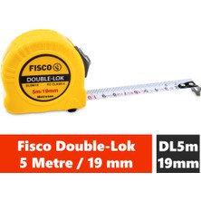 Fisco Double-Lok | 5 Metre / 19 mm Çelik Şerit Metre | DL5M/19MM