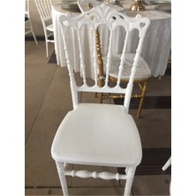 Organizasyon Pazarı Hürrem King Sandalye Beyaz Mutfak Sandalyesi Balkon Sandalyesi Düğün Davet Sandalyesi 4 Adet