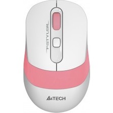 A4Tech FG10 Nano Alıcı Kablosuz Optik 2000DPI Enerji Korumalı Mouse - Beyaz/Pembe