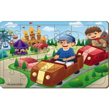 Maketçiniz 4 Adet 24 Parça Ahşap Puzzle Yapboz Set-8