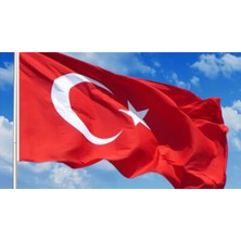 Fors Bayrak Koyu Kırmızı Türk Bayrağı Alpaka Bez Kumaş 80 x 120 cm 1 Adet