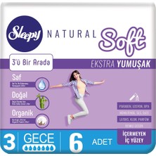 Sleepy Natural Soft Ekstra Yumuşak Gece 6 Lı