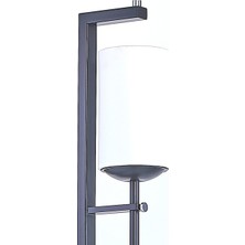 Bahar Aydınlatma Bahar Siyah Metal Lambader Beyaz Camlı 4832